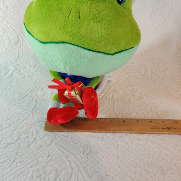 Gemmy Ind Animated Christmas Musical Frog With  "Down The Chimney" Song 2009 - Picture 8 of 9